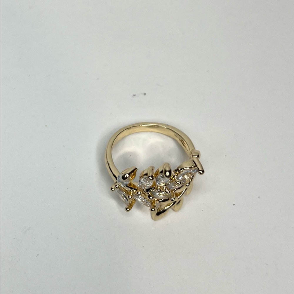 14k gold filled leaf ring - Picture 2 of 4